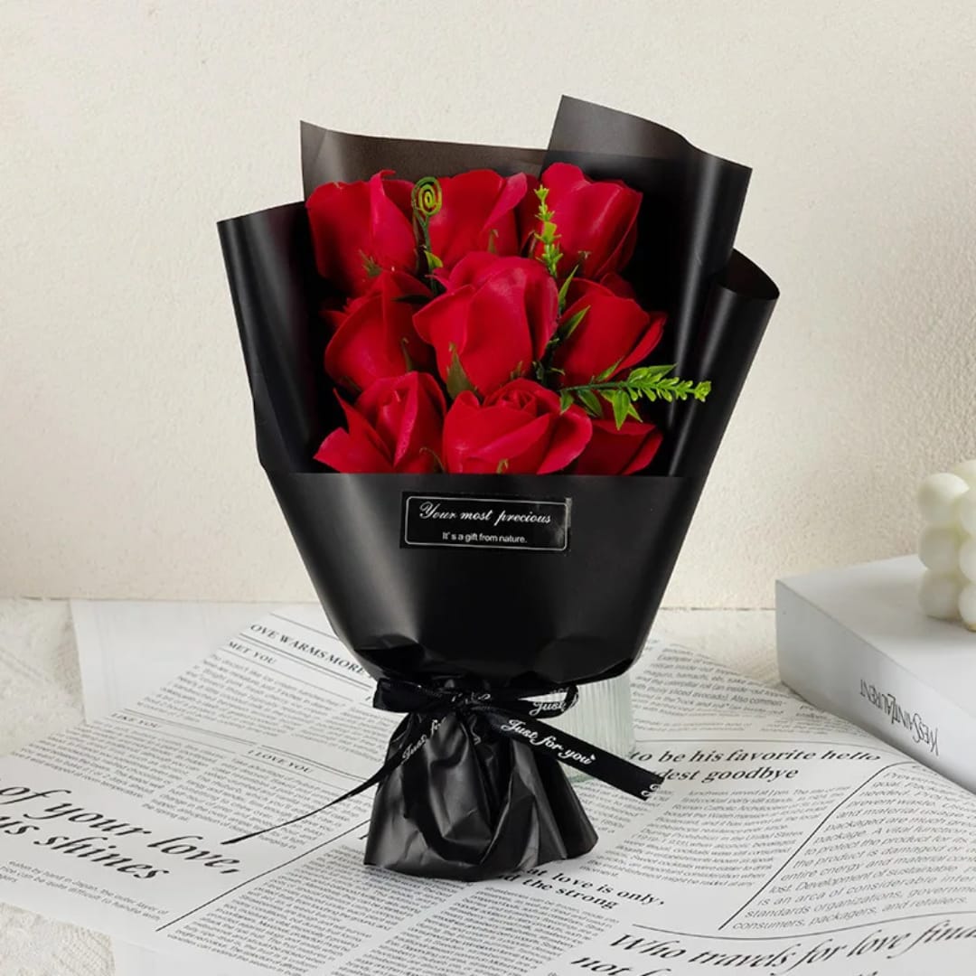 External Rose Bouquet - Passion Red