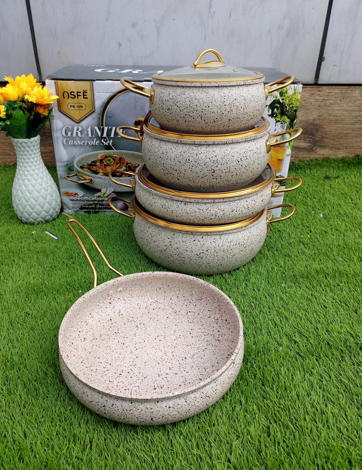 Granite Sufuria Set Cream