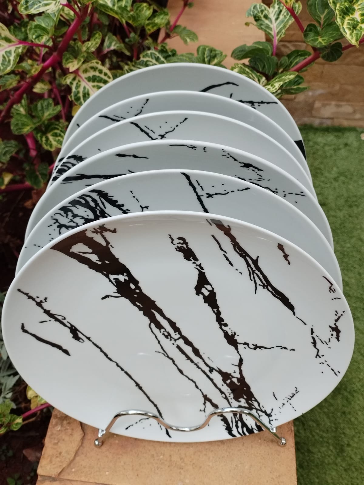 High Quality Ceramic 6 Dinner Plates Set