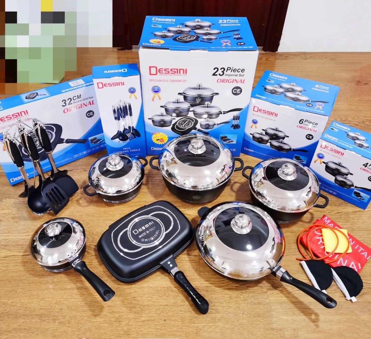 Dessini 23 Piece Heavy Gauge Anti-Scratch Non-Stick Cookware Set