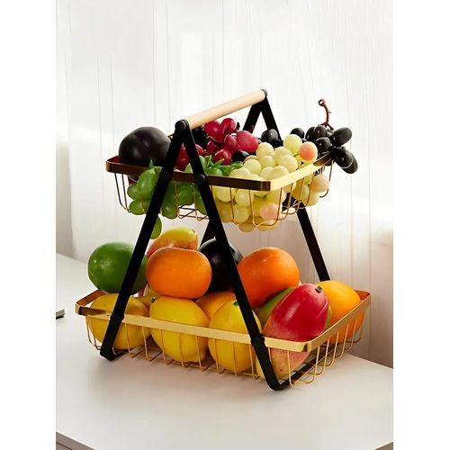 2-Tier Multifunctional Fruit and Spice Rack