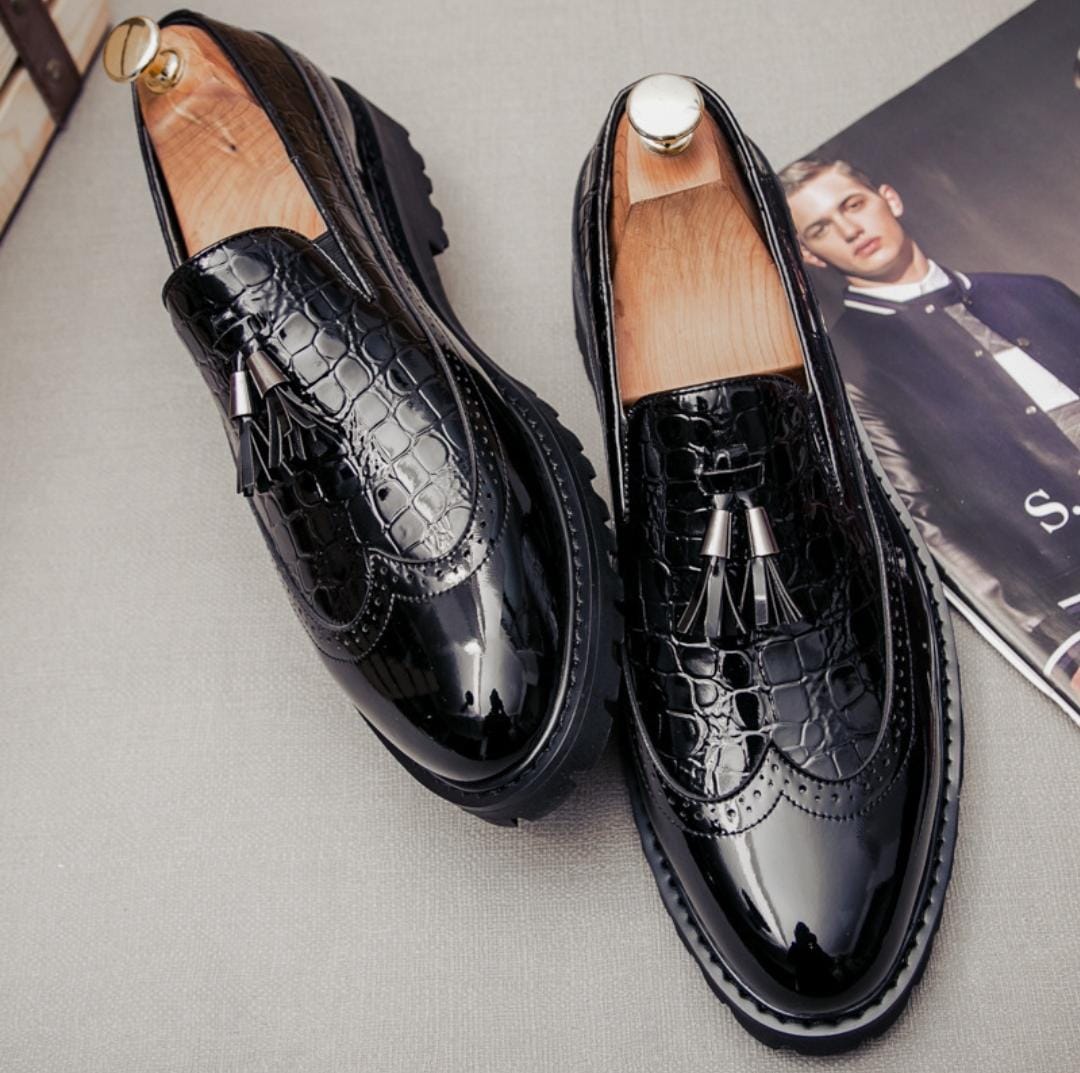 Tassel Wetlook Pure Black Official Shoes