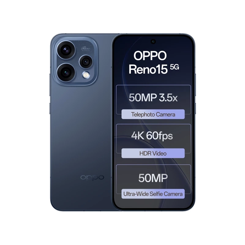 Oppo Reno 15 5G 12GB/512GB ROM 6.59' AMOLED 6500mAH 50MP+50MP+8MP Dual Sim